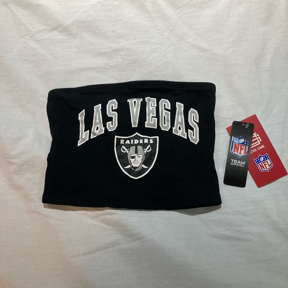 Las Vegas Raider Tube Top, Women’s size small, NWT! NFL Ultra Game!